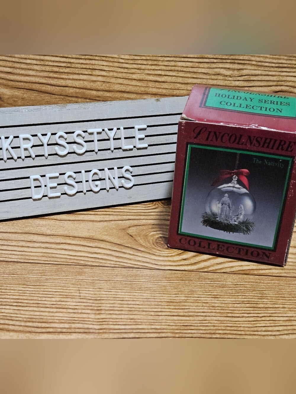 Vintage Lincolnshire Nativity ornament